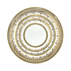 Juego de Vajilla de Lujo Vintage, Vajilla de Porcelana al por Mayor, Platos Base Color Oro Rosa - Product Image 6