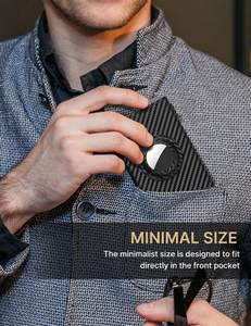 Compatible con <span class=keywords><strong>Apple</strong></span> AirTag, Bloqueo RFID, Diseño Delgado y Minimalista - Capacidad para 14 Tarjetas |   Ventana de identificación |   Compartimento para Efectivo - Product Image 6