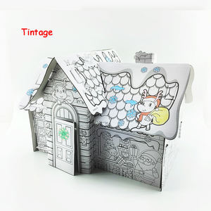 Juguete de Papel 3D para Pintar y Dibujar, Casa de Navidad para Niños, HN948705 - Product Image 3