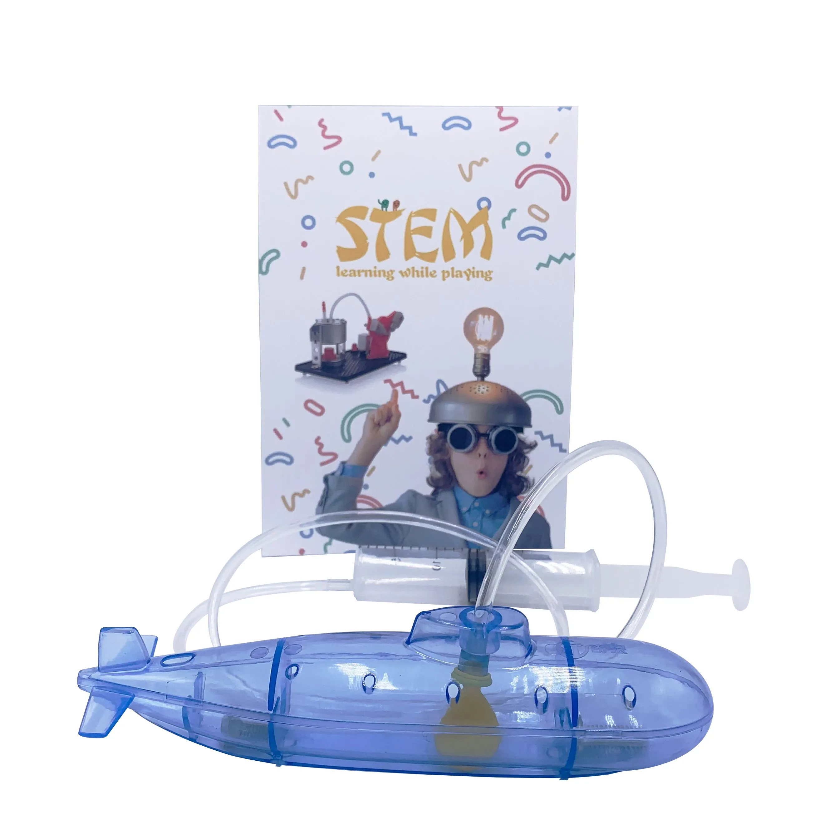 DIY science stem toys for kids Buoyancy submarine physics kit