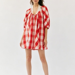 Combinaison décontractée <span class=keywords><strong>ample</strong></span> à rayures et col en V pour <span class=keywords><strong>femme</strong></span>, avec cordon de serrage, taille élastique, en tissu froissé, idéale pour les vacances et la plage, Sehe Fashion - Product Image 3