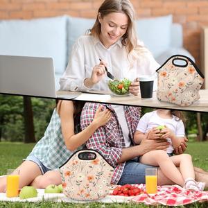 Sac à bonbons de Noël en néoprène doux, pochette cadeau pour enfants, motif Père Noël et bonhomme de neige, sac réutilisable pour friandises, cadeau de fête - Product Image 6