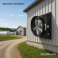 Ventilateur agricole à haut débit d'air avec 6 pales en alliage et moteur BLDC pour bâtiments agricoles