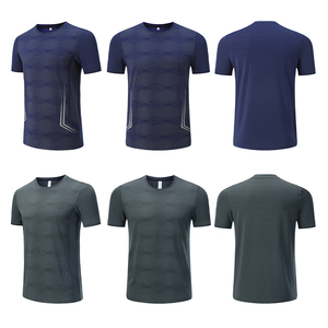 <b>Men</b> Short Sleeve Printing Quick Dry Athletic Workout <b>Shirt</b> Nylon <b>Compression</b> Tshirts Elastane Gym T <b>Shirt</b> - Product Image 2