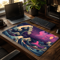 Tapis de souris personnalisé XXL en tissu polyester imperméable, tapis de jeu, tapis de bureau, tapis de souris par sublimation, tapis de jeu personnalisé