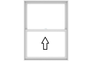 Kính Cửa Sổ Upvc Mỹ Khung Đen Cửa Sổ Vinyl Treo Đơn - Product Image 5