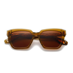 Gafas de Sol Polarizadas de Acetato Hechas a Mano, Diseño Vintage Personalizado, de Alta Calidad, Precio de Fábrica, para Hombre y Mujer, Doradas, para Conducir - Product Image 1