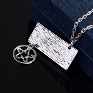 Collana Supernatural Dean targa e ciondolo stella Kansas <span class=keywords><strong>KAZ</strong></span> 2 y5 - Product Image 3