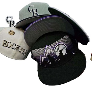 Nouveaux styles de casquettes de baseball à 6 panneaux, ajustées, snapback, avec logo brodé, patchs originaux, et casquettes trucker fermées, vente en gros - Product Image 1