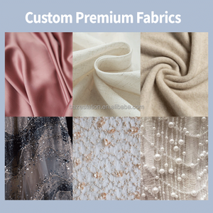 Commercio all'ingrosso personalizzato OEM/ODM di alta qualità produttori di abbigliamento Premium fiore di lusso pizzo Cocktail-scollo a V vestito elegante per le donne - Product Image 6