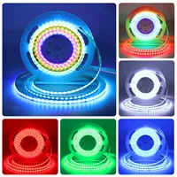 Tira de luz LED SPI COB Tuya Wifi Kit RGB direccionable Arco Iris Color RGBIC cinta LED para decoración del hogar App Alexa Google Voice Control