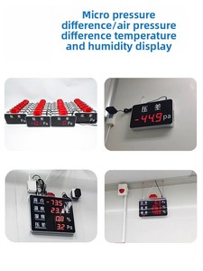 Misuratore di Pressione <span class=keywords><strong>Differenziale</strong></span> con Display Digitale, Manometro per Pressione Negativa, Misuratore di Micro-differenza di Pressione per Ospedali, Temperatura e Umidità - Product Image 5