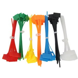 Attaches-câbles en nylon colorés, étiquettes en plastique, ruban de marquage, étiquettes faciles à marquer, attaches autobloquantes, marqueurs de câbles en maille, outils - Product Image 1