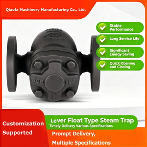 Piège <span class=keywords><strong>à</strong></span> vapeur <span class=keywords><strong>à</strong></span> flotteur <span class=keywords><strong>à</strong></span> levier, en acier moulé WCB, raccord <span class=keywords><strong>à</strong></span> bride, PN16/PN25, DN32, haute température, vanne de vidange des condensats - Product Image 1