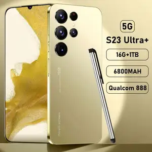 Smartphone original S23 Ultra Global 5G 7.2 pouces Téléphones mobiles bon marché à grand écran avec stylet Téléphone portable débloqué Android