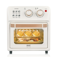 Four électrique RAF R.5347 12L avec friteuse à air 1250W 2-en-1, contrôle de la température, minuterie, porte vitrée, chauffage uniforme, appareil de cuisine