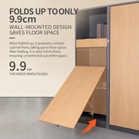 Matériel de fixation pour table murale escamotable, mécanisme de table pliante en acier au carbone, capacité de charge 200 kg, idéal pour les petits espaces