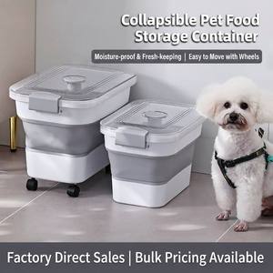 Factory Direct Sales Folding <strong>Dog</strong> <strong>Food</strong> <strong>Container</strong> Portable Moisture-proof Airtight Pet <strong>Food</strong> Bin Bulk Pricing <strong>Dog</strong> <strong>Food</strong> <strong>Container</strong> - Product Image 2