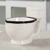 Mug de toilette en porcelaine 3D avec logo personnalisé, tasse à café amusante, cadeau créatif, mugs pour fête, sans BPA, vente en gros directe d'usine