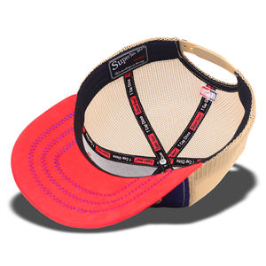 Gorras Trucker de 5 Paneles de Gamuza de Alta Calidad Personalizadas de Tcap China, Gorra con Logotipo Bordado en Relieve - Product Image 6