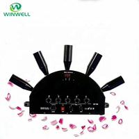 Machine à jet de CO2 de luxe Winwell W-D086 pour événements de mariage, scène, boîte de nuit, discothèque, effets DJ, contrôle DMX, 12x3W LED, fumée, brouillard, cryogénie