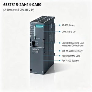6ES7315-2AH14-0AB0 <span class=keywords><strong>315</strong></span>-2AH14-0AB0 6ES7สำหรับ Siemens PLC SIMATIC <span class=keywords><strong>S7</strong></span>-<span class=keywords><strong>300</strong></span> <span class=keywords><strong>CPU</strong></span> <span class=keywords><strong>315</strong></span>-2DP คอนโทรลเลอร์หน่วยความจำการทำงาน256KB อินเทอร์เฟซ MPI & <span class=keywords><strong>DP</strong></span> - Product Image 1