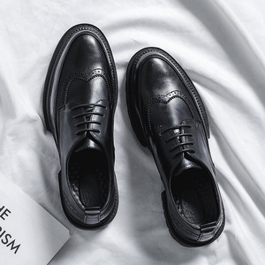 Men's Broock <b>shoes</b> uniform dress suit Oxford <b>shoes</b> ultra-fine fiber leather luxurious design style leather <b>shoes</b> - Product Image 5