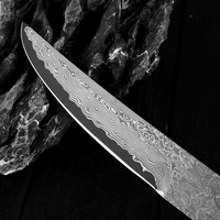 Lame vierge en acier damas forgé à la main couteau de chasse tactique lame de camping lame damas billette couteau fait main faisant des fournitures