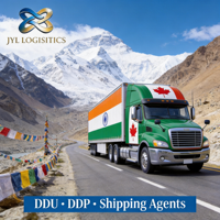 Service d'agent logistique de fret et de transport express vers l'Inde, livraison porte-à-porte, expédition et exportation