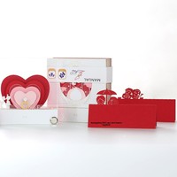Bloc-notes romantique en acrylique/papier en forme de cœur 3D, thème amour, sculpture en papier 3D, bloc-notes créatif pour la Saint-Valentin, Tanabata