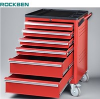ROCKBEN Peu encombrant 6 tiroirs Haute capacité de charge Classification et stockage des outils Outil de réparation de voiture Chariot à outils