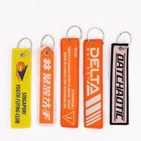 Porte-clés personnalisés écologiques brodés, patchs promotionnels, mousquetons, en tissu, impression UV sur mesure