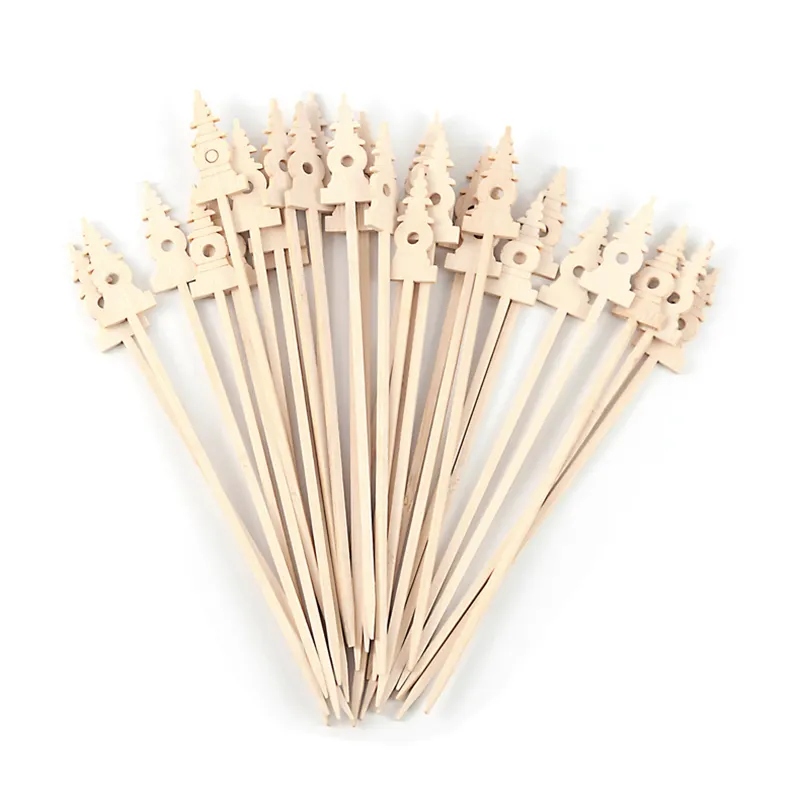 Biểu Tượng Tùy Chỉnh Sinh Thái Thân Thiện Phân Hủy Sinh Học PLA Cà Phê Stirrer Sticks Khuấy Ống Hút Tre Cà Phê Khuấy Cho Uống Nóng