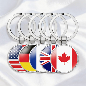 Porte-clés drapeau national français en métal, pendentif personnalisé France, souvenir, prix de gros, sur commande, en solde - Product Image 2