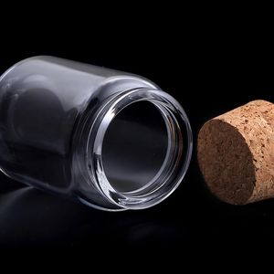 โรงงานหางโจว ขวดแก้วใสขนาด 20 มล. 30 มล. 50 มล. 65 มล. 90 มล. หลายขนาด พร้อมจุกไม้ก๊อกสีชา - Product Image 2