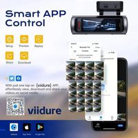 Caméra de voiture 4K+4K avec WIFI, caméra embarquée avec application, enregistrement en boucle et caméra de recul de 3,2 pouces pour différents types de véhicules