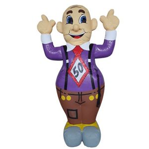 Figura Inflable Gigante Personalizada de Personaje Masculino con Impresión Vívida y Jarra de Cerveza para Celebración de Día de Nacimiento de <span class=keywords><strong>50</strong></span> Años, Evento Comercial - Product Image 6