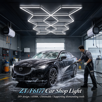 Lumière de garage pour voiture personnalisable et à intensité variable, blanc froid 6500K, montage DIY, éclairage LED pour exposition de voitures et atelier