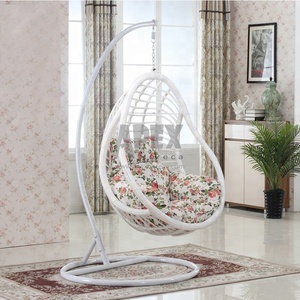 En métal En Osier Coussins En Forme De Balançoire Extérieure Patio Suspendu Double Siège En Rotin <span class=keywords><strong>Pas</strong></span> <span class=keywords><strong>Cher</strong></span> Chaise D'oeuf Avec Support - Product Image 2