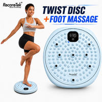 Equipo de Ejercicio Cardiovascular Conectado, Plataforma de Masaje de Pies con Contador Digital, Equipo de Fitness