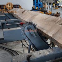 Scierie à bande horizontale portable à moteur automatique essence/diesel YSDMILL pour le bois et le bois d'œuvre - Facile à utiliser