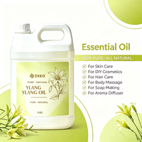 Huile essentielle d'ylang-ylang multi-usage 100% pure, distillée à la vapeur, pour massage, soin de la peau, fabrication de savon, aromathérapie, diffuseur