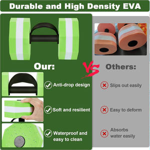 ZONWINXIN, 1 par de mancuernas de agua de espuma EVA para ejercicio en piscina, pesas de agua, pesas de ejercicio acuático, pesas de Fitness acuático - Product Image 4