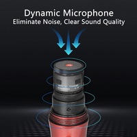 Nouveau microphone dynamique sans fil UHF portable en métal, microphone sans fil professionnel pour karaoké, pour les performances sur scène à l'église