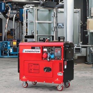 เครื่องกำเนิดไฟฟ้าดีเซลแบบเงียบพิเศษ โครงสร้างทองแดงทั้งหมด ขนาด 5kva ถึง 12kva ระบายความร้อนด้วยอากาศ 6kva 8kva 10kva 12kva  แรงดันไฟฟ้า 110v 220v 380v ความถี่ 50hz 60hz - Product Image 1