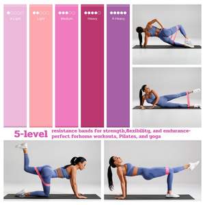 <b>Pilate</b> Ring Set Essentials Kit 13-in-1 Yoga <b>Ball</b> Resistance Band <b>Pilate</b> Circle Yoga Socks Eco-Friendly Fitness Accessory Bag - Product Image 3