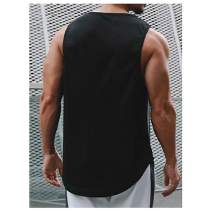 2025 hommes décontracté été Muscle Fitness gilet respirant Hip Hop Style tricoté sans manches T-shirt pour <span class=keywords><strong>basket</strong></span>-ball débardeurs - Product Image 3