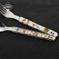 Ensemble de couverts en acier inoxydable pour enfants avec poignée à motif de dessin animé, fourchette et cuillère, idéal pour cadeau, vente en gros, usine de Jieyang
