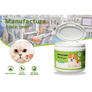 WeHicredit personnalisable organique biodégradable humide nettoyage <span class=keywords><strong>pour</strong></span> animaux de compagnie squames doigt dents dent oeil oreille <span class=keywords><strong>chien</strong></span> chat 1-120 pcs <span class=keywords><strong>lingettes</strong></span> <span class=keywords><strong>pour</strong></span> animaux de compagnie - Product Image 4