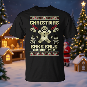 Camiseta premium de la venta de pasteles navideños The North Pole - Product Image 3